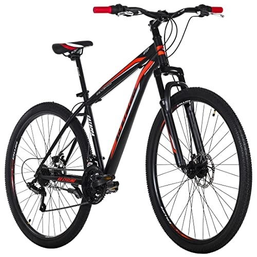 Mountain Bike : KS Cycling, Mountain bike Hardtail Catappa nero / rosso RH Unisex adulto, 29 Zoll, 46 cm
