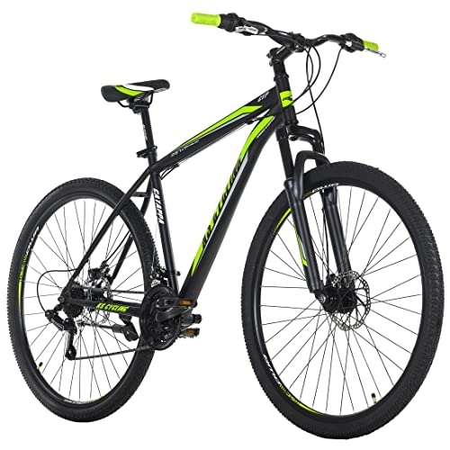 Mountain Bike : KS Cycling, Mountain bike Hardtail Catappa nero / verde RH Unisex adulto, 29 Zoll, 50 cm