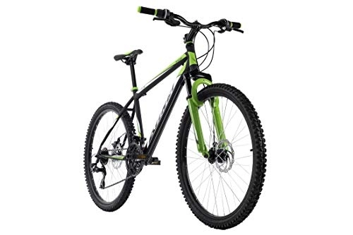 Mountain Bike : KS Cycling Mountain bike unisex per adulti Hardtail 26" Xtinct nero verde RH 42 cm 26