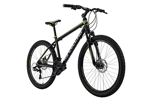 Mountain Bike : KS Cycling Unisex – Mountain Bike Hardtail 26'' Xceed Nero / Verde RH 50 cm 26