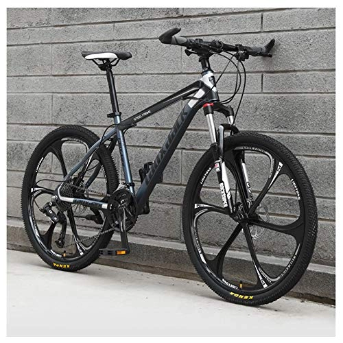 Mountain Bike : KXDLR 26" MTB Sospensione Anteriore 30 velocità con Mountain Bike con Freni A Doppio Oil, Grigio