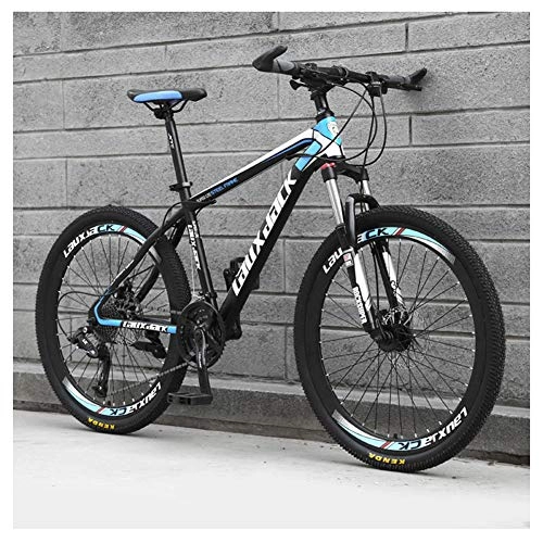 Mountain Bike : KXDLR Freni A Disco Mens MTB, 26 Pollici per Adulti della Bicicletta 21 velocità della Bici di Montagna della Bicicletta, Nero