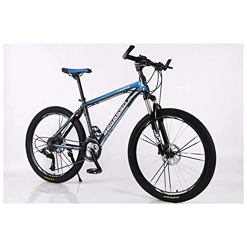 Mountain Bike : KXDLR Moutain Bike della Bicicletta 27 / 30 Costi MTB 26 Pollici Ruote Forcella della Bici con Freni A Doppio Oil, Blu, 27 Speed