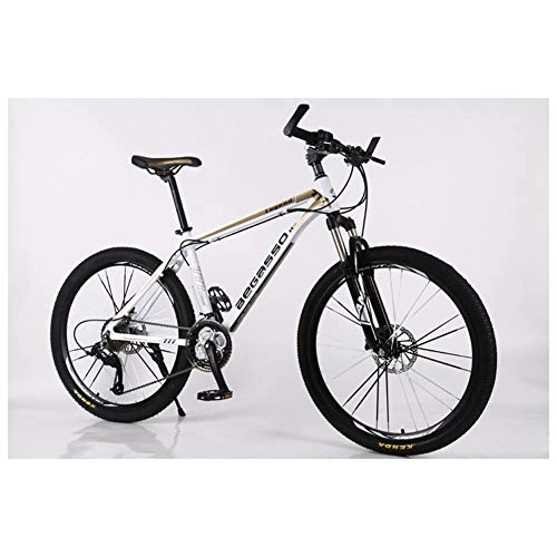 Mountain Bike : KXDLR Moutain Bike della Bicicletta 27 / 30 Costi MTB 26 Pollici Ruote Forcella della Bici con Freni A Doppio Oil, d'oro, 30 Speed