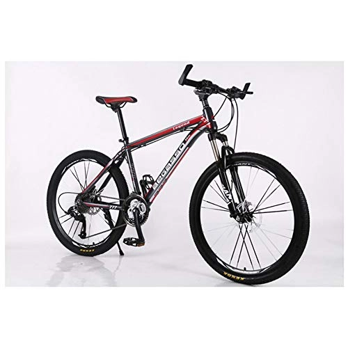 Mountain Bike : KXDLR Moutain Bike della Bicicletta 27 / 30 Costi MTB 26 Pollici Ruote Forcella della Bici con Freni A Doppio Oil, Rosso, 27 Speed