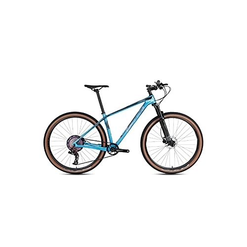 Mountain Bike : LANAZU Bicicletta da uomo, mountain bike fuoristrada 2.0 in fibra di carbonio, bici fuoristrada con trasmissione da 29 pollici, adatta per la mobilità, l'avventura (E 29 x19 inch)