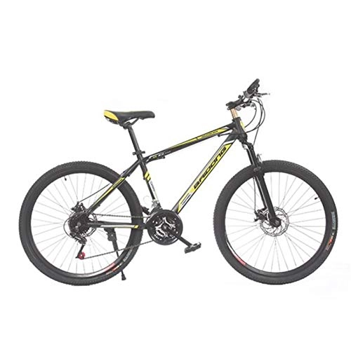 Mountain Bike : LBWT Mountain Bike, 24 Pollici Esterni Biciclette, 21 velocità City Road Biciclette, Articoli da Regalo (Color : Black Yellow)