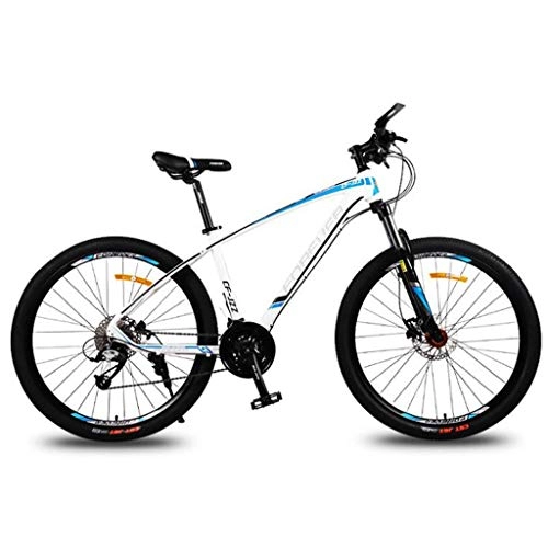 Mountain Bike : LDDLDG Mountain Bike 26" 30 velocità unisex bicicletta leggera telaio in lega di alluminio sospensione anteriore doppio freno a disco (colore: blu)