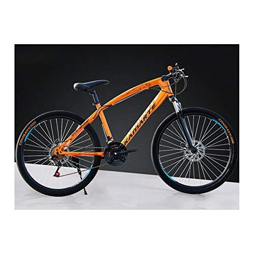 Mountain Bike : Link Co Mountain Bike Freni a Disco a Doppia velocità da 26 Pollici Bicicletta da Ciclismo Una Ruota, Orange