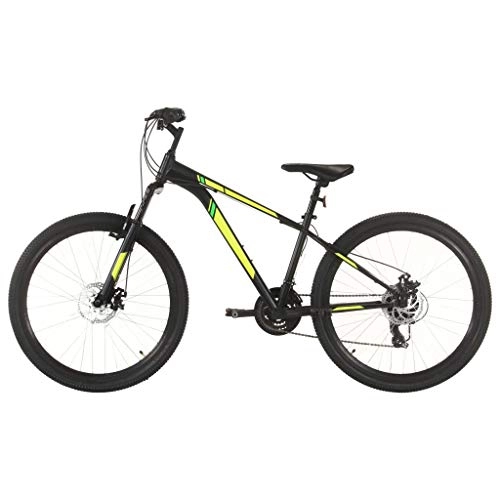 Mountain Bike : LINWXONGQP Materiale Telaio / Forcella: Acciaio Mountain Bike 21 Speed 27, 5" Ruote 38 cm Nero Ricreazione all'aperto