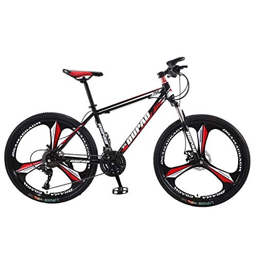 Mountain Bike : LNX 24 / 26 Pollici velocità variabile Mountain Bike - Telaio in Acciaio al Carbonio - Sedile Regolabile Freni a Disco - 21 / 24 / 27 / 30 velocità - per Adulto Bambini Adolescenti