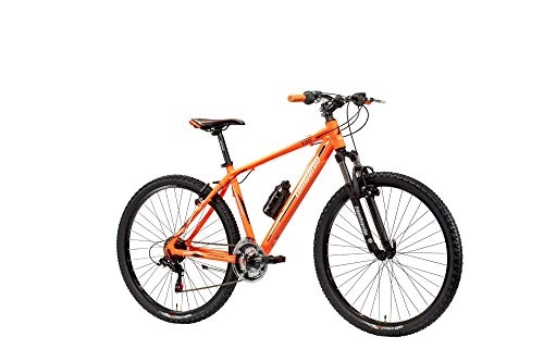 Mountain Bike : Lombardo Mountain Bike 27, 5" Sestriere 130 Orange / White Glossy Mis 41