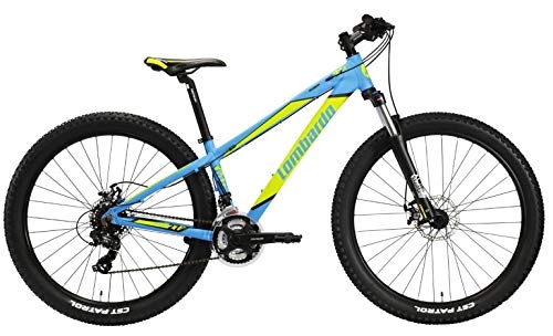 Mountain Bike : Lombardo Mozia 27, 5 Pollice 35 cm Uomini 21SP Freno a Disco Blu / Giallo