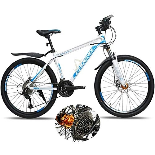 Mountain Bike : LXDDP 26 in Mountain Bike, Bicicletta Unisex in Acciaio al Carbonio per Esterni, Biciclette MTB a Sospensione Completa, Biciclette con Doppio Freno a Disco, Ammortizzatore