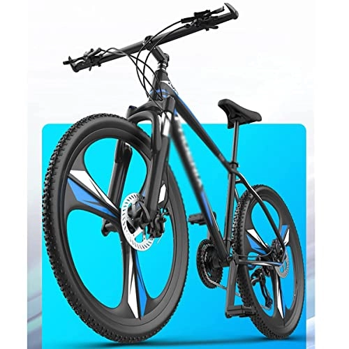 Mountain Bike : LZZB Mountain Bike per Giovani / Adulti con Telaio in Lega di Alluminio Bicicletta da Strada per Adulti con Ammortizzatore bloccabile con Cambio Scorrevole a 27 velocità (Dimensioni: 27 velocità, c