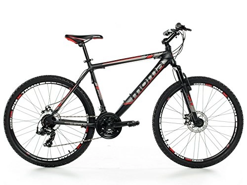 Mountain Bike : Moma bikes, Bicicletta Mountainbike 26" BTT SHIMANO, doppio disco e doppia sospensione (M (155-1, 69))