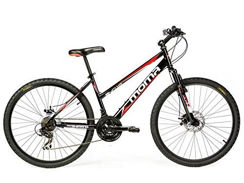 Mountain Bike : Moma bikes, BISUNNUN, Bicicletta Mountainbike 26", Unisex adulto, nero, Taglia unica