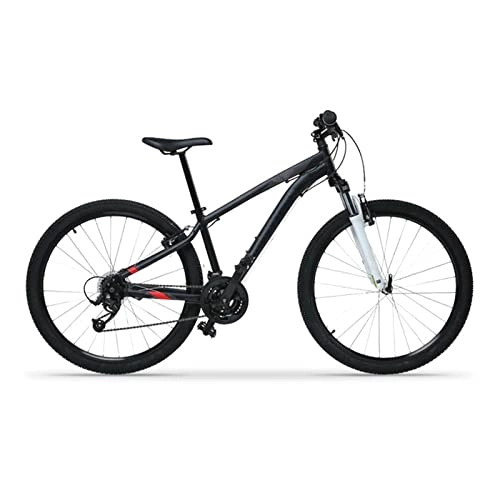 Mountain Bike : Mountain Bike, 21 velocità, ruote da 27, 5 pollici, telaio leggero in lega di alluminio, doppio freno a V, tre opzioni di colore. (Colore: Nero-XL)