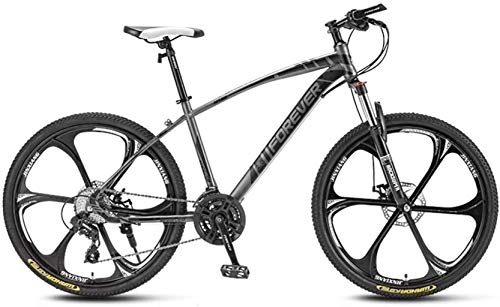 Mountain Bike : Mountain bike Bici della bicicletta, 24 pollici a 6 razze / 10 razze Ruote, doppio freno a disco, forcella anteriore ammortizzante antiscivolo, acciaio leggero alto tenore di carbonio Telaio