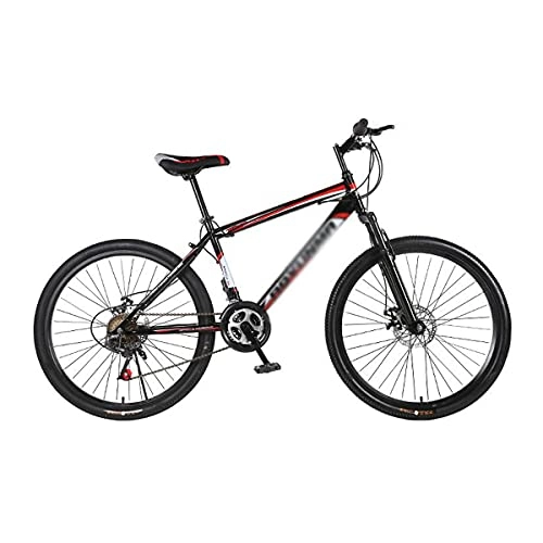 Mountain Bike : Mountain Bike Bicicletta MTB Mountain Bike 21 velocità Bicicletta da 26 Pollici Ruote Dual Disc Brake Bike per Adulti Mens Womens con Telaio in Acciaio al Carbonio(Color:Rosso)