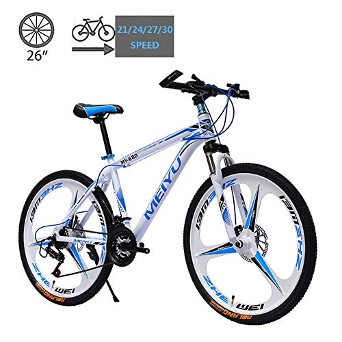 Mountain Bike : Mountain Bike Cambio Biciclette, Double Disc Lega di Alluminio Freni Dirt Bike Mountain Bike, 26 Pollici 21 / 24 / 27 / 30 velocità for Esterni Studente di Scuola AQUILA1125 ( Color : D , Size : 24 Speed )