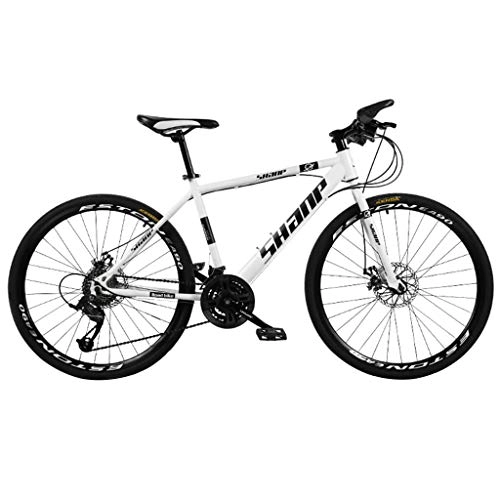 Mountain Bike : Mountain bike da 26 pollici per giovani e adulti con telaio in acciaio al carbonio, bici da pendolare fuoristrada opzionale a 24 e 30 velocità, ruote a raggi con freno a doppio disco, diversi colori