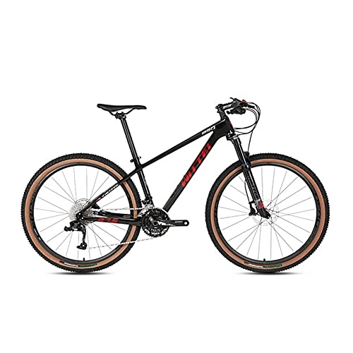 Mountain Bike : Mountain Bike da 27, 5 / 29 Pollici per Adulti E Giovani, Mountain Bike Leggere A 30 velocità, Freno Idraulico, Dimensioni del Telaio da Uomo, Colori Multipli, Black Red, 27.5 * 15 inch