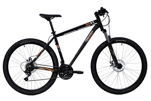 Mountain Bike : Mountain bike Discovery 27, 5'' con forcella ammortizzata, freni a disco e cambio Shimano, nero