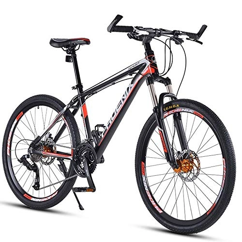 Mountain Bike : Mountain Bike per Adulti da 27, 5" Mountain Bike da Fuoristrada a 30 velocità con Forcella Ammortizzata / Freno a Disco Olio Bicicletta da Montagna, Bici Hardtail in Lega di Alluminio, Rosso