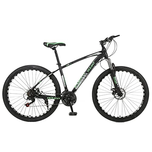 Mountain Bike : Mountain bike per adulti da 27, 5 pollici, telaio in lega di alluminio per bici in carbonio, con doppio freno a disco meccanico e sistema di assorbimento degli urti, per uomini e donne