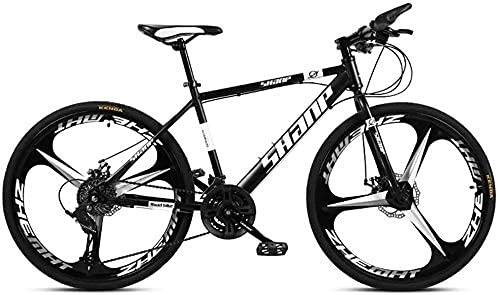 Mountain Bike : Mountain Bike per adulti, Mountain Bike per ragazzi e ragazze, con doppio freno a disco Hardtail Mountain Bike, telaio in acciaio al carbonio ad alto tenore di carbonio, bicicletta