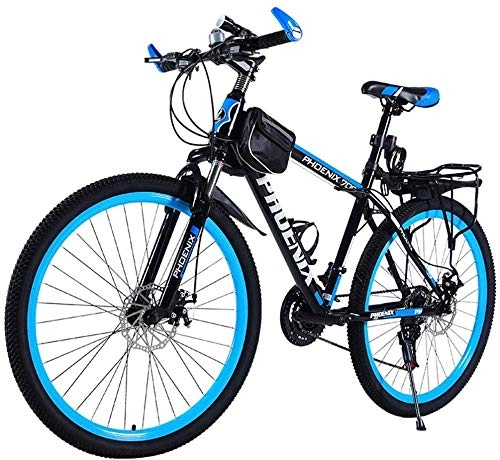 Mountain Bike : Mountain Bike Unisex, Trekking Bicycle Cross Trekking Bikes Aluminum Frame Bicycle Fork Suspension with Variable Speed ​​Bicycle-26inch / 21speed_Un