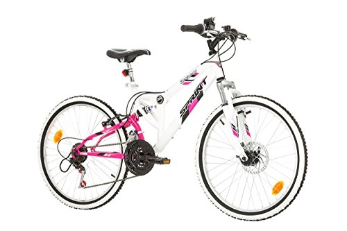 Mountain Bike : MTB 24 "ammortizzato ragazza" Arianna / Sprint – 18 Velocità – Freni prima a disco e V-Brake posteriore