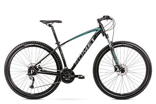 Mountain Bike : MTB Mountain bike Romet alluminio shimano mountain bike bicicletta bici mustang M1 LTD (L, Grigio / Nero)