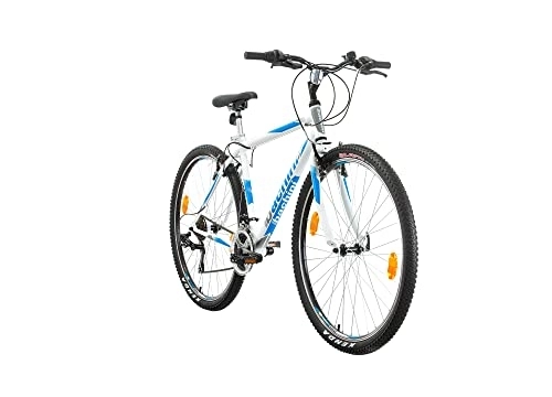 Mountain Bike : Multibrand, PROBIKE PRO 29, 29 pollici, 483mm, Mountain bike, Unisex, 21 velocità Shimano (Bianco Blu Opaco)