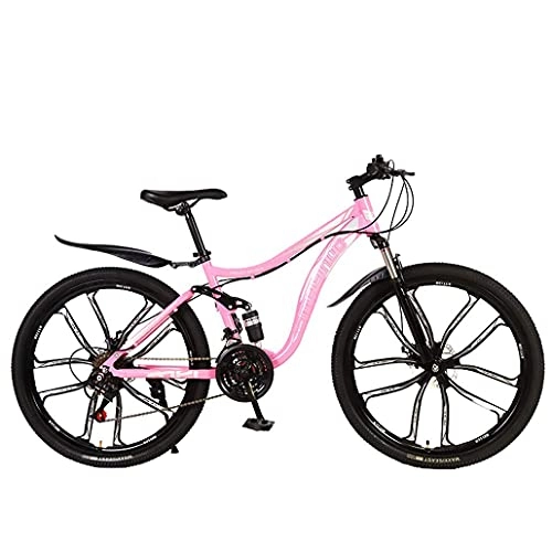 Mountain Bike : N&I Beach Snow Bicycle Adult 26 inch Mountain Bike Double Shock Absorption Variable Speed Mountain Bicycle Double Disc Brake off-Road Snow Bikes Women D 24 Speed D 24 Speed