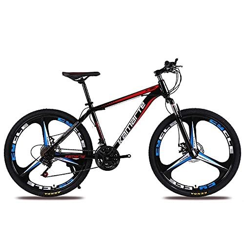 Mountain Bike : N&I Bicycle Adult Mountain Bike 24 / 26 inch Disc Brakes 21 / 24 / 27 Speed Student Cycling Bicycle Red 26 inch 27 Speed