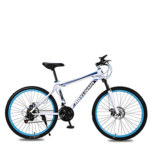 Mountain Bike : Oanzryybz Alta qualità Mountain Bike Ammortizzatore Doppio Freno a Disco for Adulti 26 Pollici 21 velocità Student Biciclette (Color : Blue, Size : 26 inch 21 Speed)