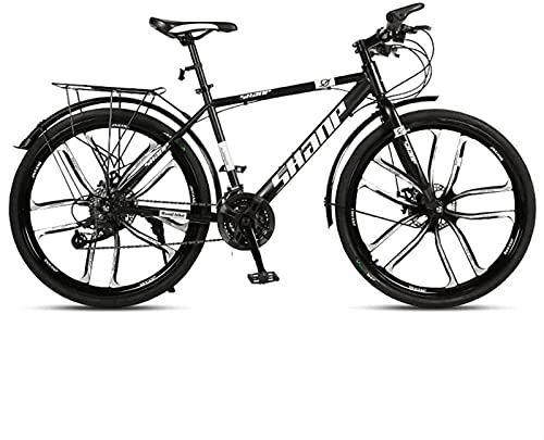 Mountain Bike : Qianglin Mountain Bike da Uomo da 26 Pollici, Bicicletta da Strada per Adulti, Bici da Corsa per pendolari da Città, Freno a Disco, velocità 21-30 Opzionale