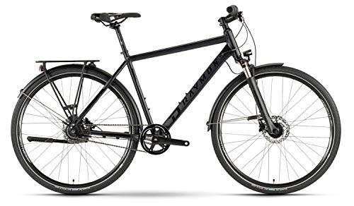 Mountain Bike : RAYMON Urbanray 3.0 City Bicicletta Nero 2019, 56 Centimetri