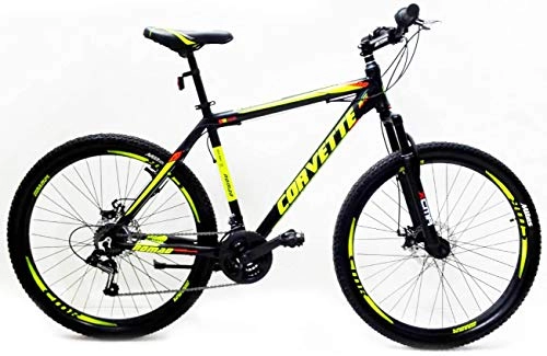 Mountain Bike : Reset Bicicletta Mountain Bike MTB Ragazzo 29" 21V MTB Nomand Nero e Verde Llime