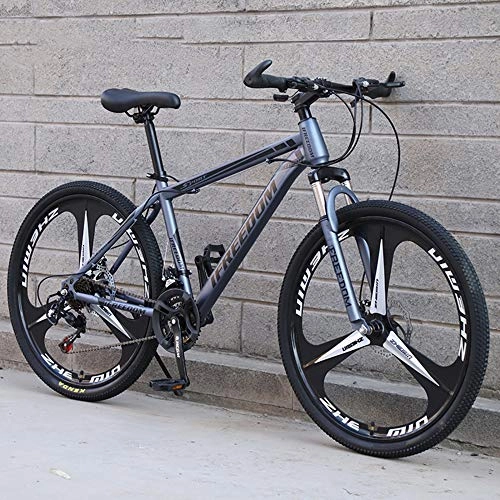 Mountain Bike : SANJIANG Mountain Bike 21 / 24 / 27 / 30 velocità con Freno A Doppio Disco City Bike 24 / 26 Pollici Adattamento per Tutti I Terreni Sospensione Ammortizzatore Anteriore con Coda Rigida, D-26in-27speed