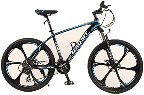 Mountain Bike : Sconosciuto Mountain Bike a Doppia Sospensione Comfort & Cruiser Bikes 24 velocità Maschio e Femmina Studente Adulto Ciclismo Mountain Bike City Road Bike (Colore: Rosso) Blu.