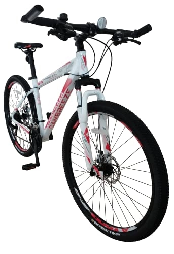 Mountain Bike : Totem Bicycles Wheel Lightweight Aluminium Frame Speeds Disc Brake, Mountain Bike / Biciclette 27.5 '' Ruota Leggero Telaio in Alluminio 21 velocità Shimano Freno a Disco Unisex-Adulto, Bianco 2