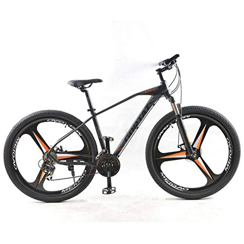 Mountain Bike : VHJ Biciclette Mountain Bike   Biciclette da Strada in Alluminio da 29 Pollici 3 Biciclette da Taglio Freni a Doppio Disco, Nero Arancione, 24 velocità