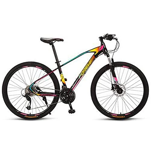 Mountain Bike : WANYE Mountain Bike Sportiva Ed Esperta per Adulti, Ruote da 27, 5 Pollici, Telaio in Alluminio Tettonico, Hardtail Rigido, Freni a Disco Idraulici, Colori Multipli rainbow-27speed
