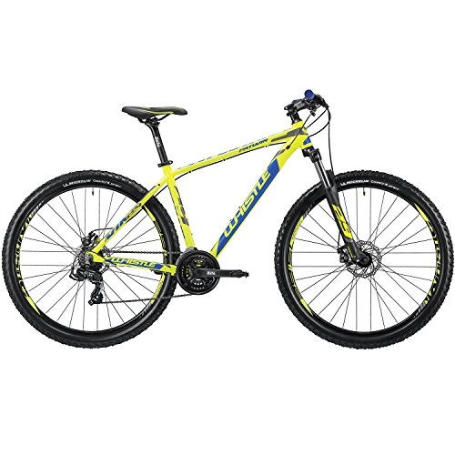 Mountain Bike : WHISTLE Bici Patwin 1835 29" 7-velocità Taglia 43 Giallo / Blu 2018 (MTB Ammortizzate) / Bike Patwin 1835 29" 7-Speed Size 43 Yellow / Blue 2018 (MTB Front Suspension)