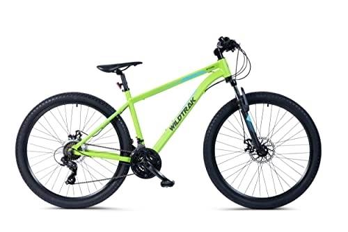 Mountain Bike : WildTrak - Bicicletta MTB, Adulto, 27.5", 21 Velocità, Gruppo Cambi Shimano - Verde