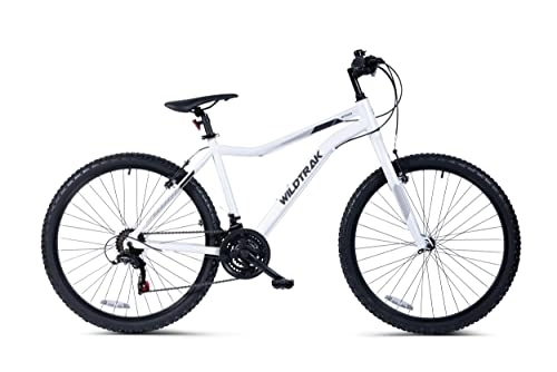 Mountain Bike : WildTrak - Bicicletta MTB in Lega, Adulto, 26", 18 Velocità, Gruppo Cambi Shimano - Bianca