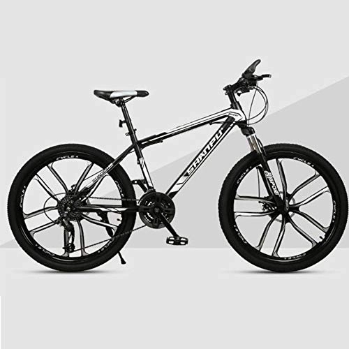 Mountain Bike : WND Mountain Bike   Speed ​​Adult Road Racing Bicicletta Ultraleggera a Una Ruota, Nera, 26 Pollici